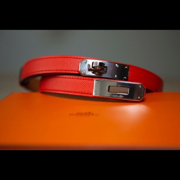 Hermes Accessories - Hermès Red Kelly Epsom Belt